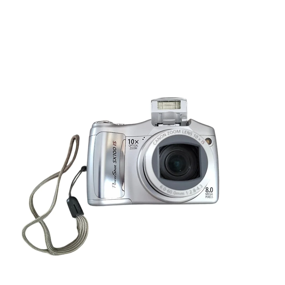 Canon PowerShot SX100 IS Digital Camera Silver Finish Original Box And + - Picture 8 of 16